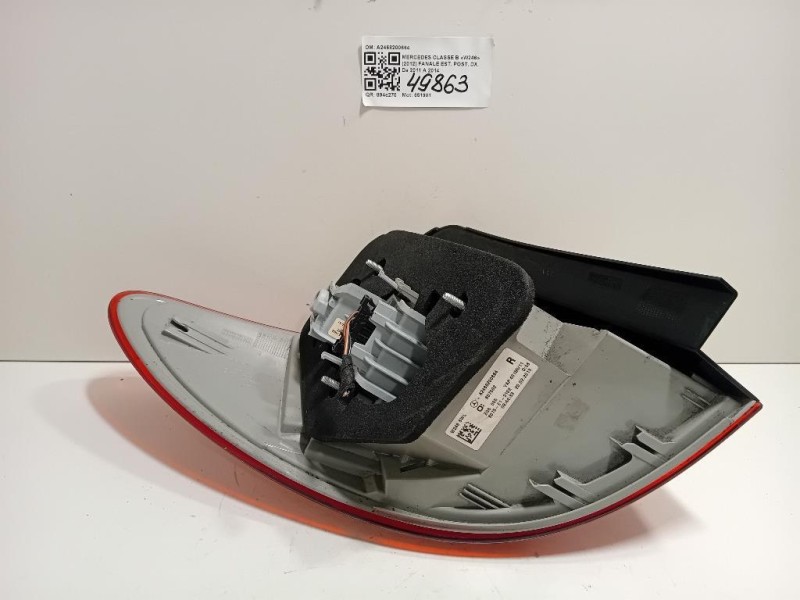 Fanale EST POST DX A2468200664 Mercedes Classe B W246 2012