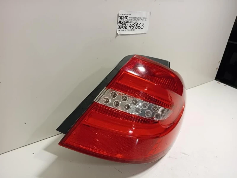 Fanale EST POST DX A2468200664 Mercedes Classe B W246 2012