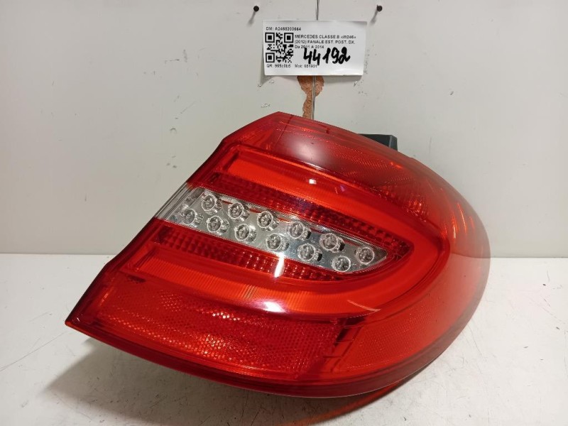 Fanale EST POST DX A2468200664 Mercedes Classe B W246 2012