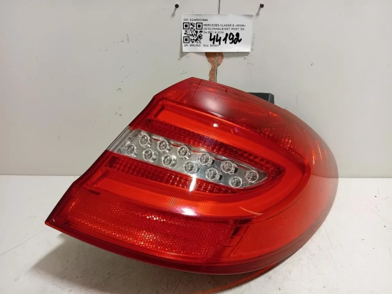 Fanale EST POST DX A2468200664 Mercedes Classe B W246 2012