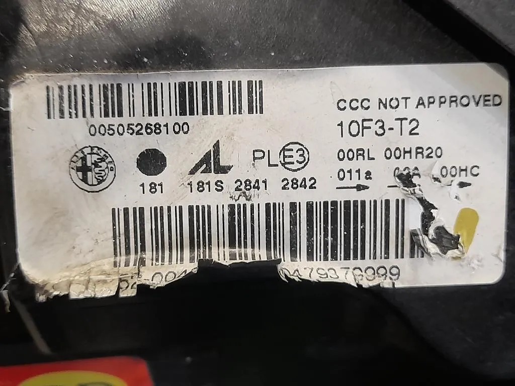 Proiettore ANT SX 46600711 Alfa Romeo Giulietta 2013