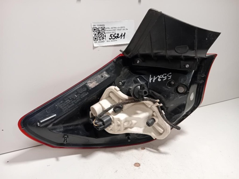Fanale EST POST DX 13306454 Opel Astra J 2010