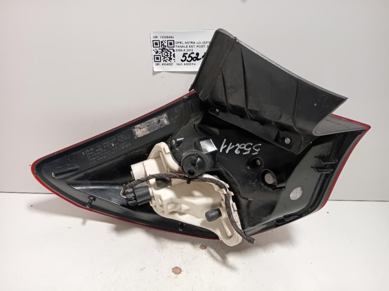 Fanale EST POST DX 13306454 Opel Astra J 2010