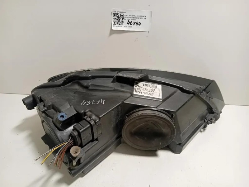 Proiettore ANT SX 8P0 941 003 Audi A3 8PA Sportback 2008