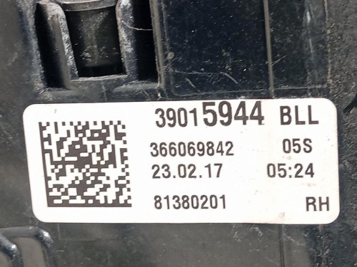 Fanale EST POST DX 39015944 Opel Astra K 2016