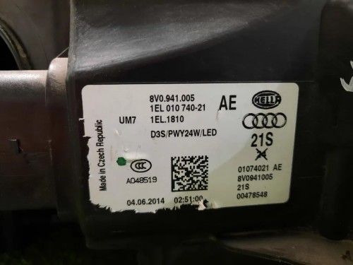 Proiettore ANT SX 8V0941005AE Audi A3 8V1 2012