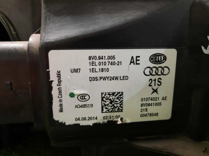 Proiettore ANT SX 8V0941005AE Audi A3 8V1 2012