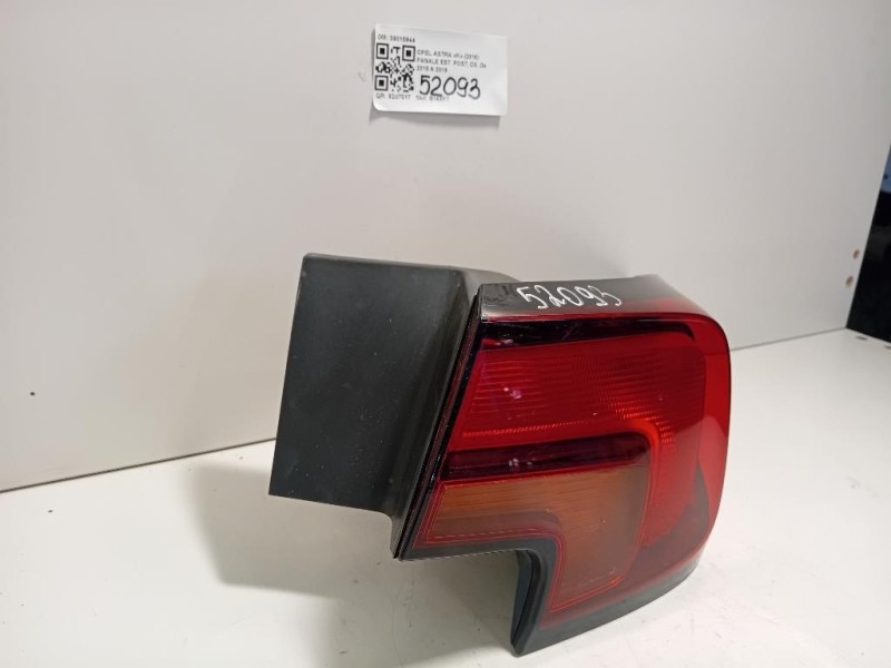 Fanale EST POST DX 39015944 Opel Astra K 2016