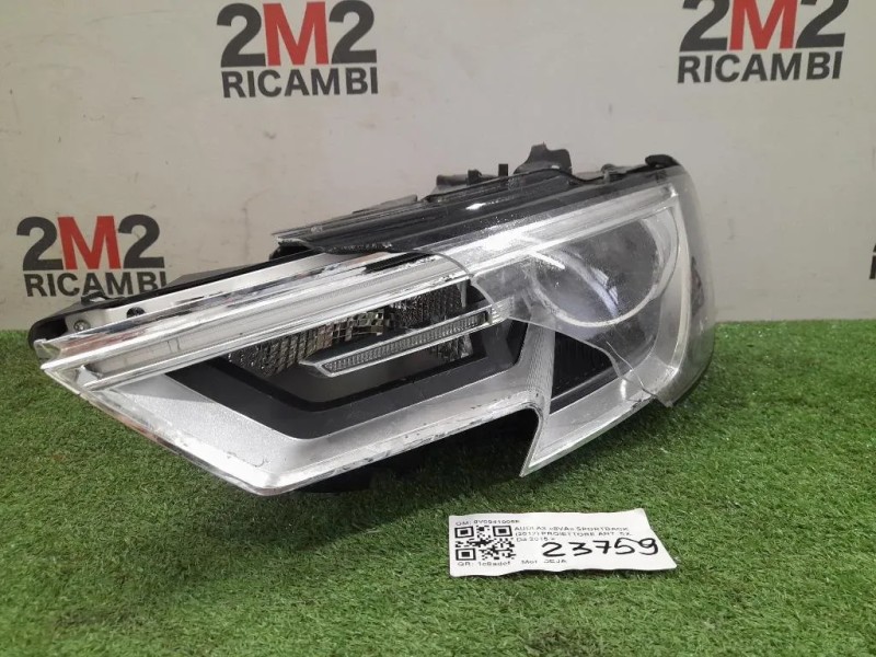 Proiettore ANT SX 8V0941005E Audi A3 8VA Sportback 2012