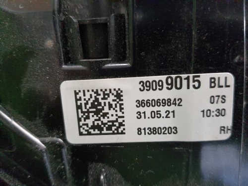 Fanale EST POST DX 39099015 Opel Astra K 2019