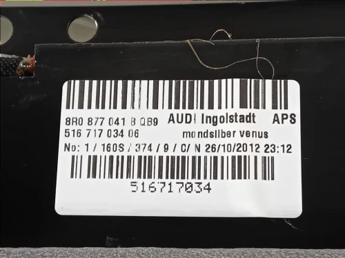 Tetto Panoramico Completo TETTO PANORAMICO COMPLETO Audi Q5 8RB 2012