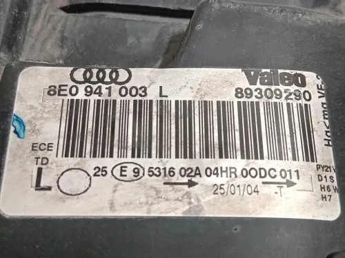 Proiettore ANT SX 8E0 941 003 L Audi A4 8ED Avant 2005