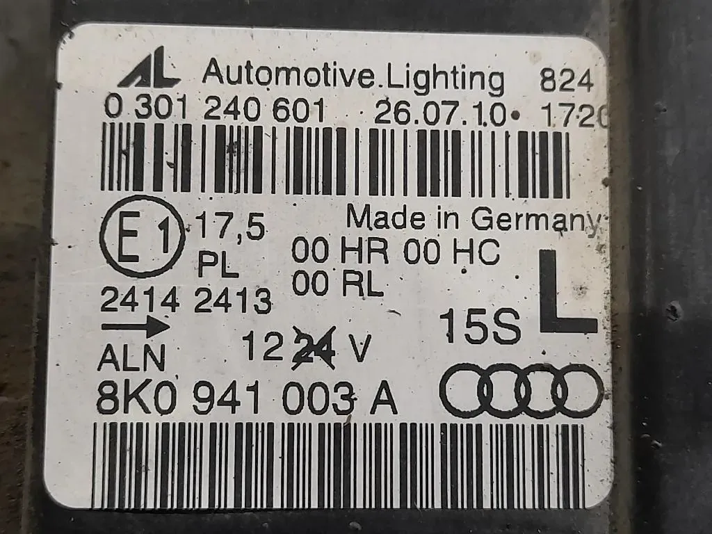 Proiettore ANT SX 8K0941003A Audi A4 8K2 2008