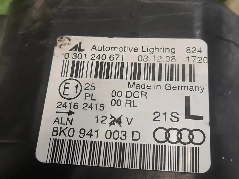 Proiettore ANT SX 8K0941003D Audi A4 8K2 2008