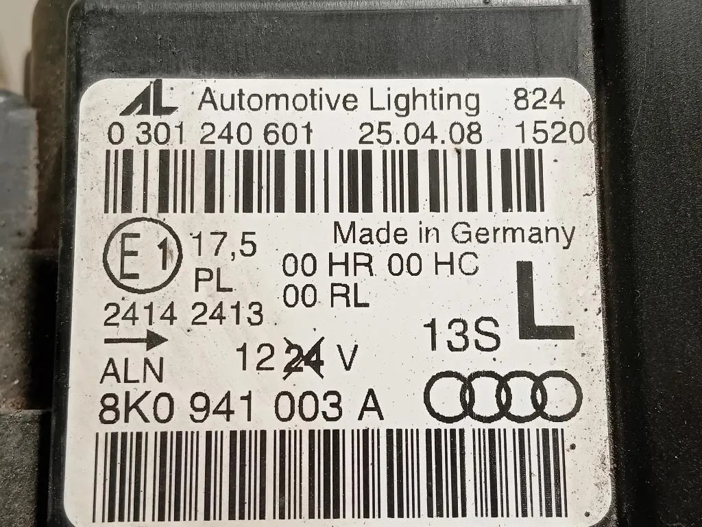 Proiettore ANT SX 8K0 941 003 A Audi A4 8K2 2012