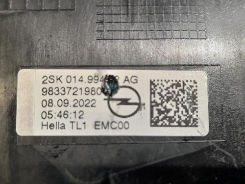 Fanale EST POST DX 9833721980 Opel Mokka B 2020