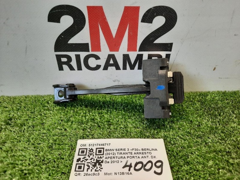 Tirante Arresto Apertura Porta ANT DX 51217446717 Bmw Serie 3 F30 Berlina 2012