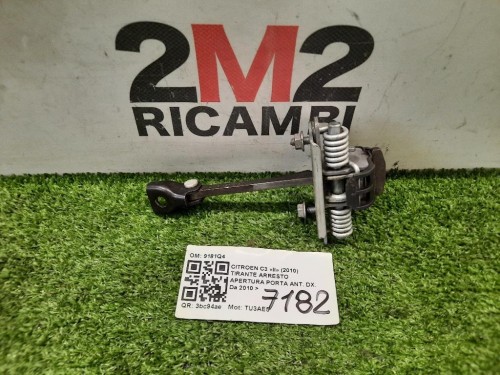 Tirante Arresto Apertura Porta ANT DX 9181Q4 Citroen C3 II 2010