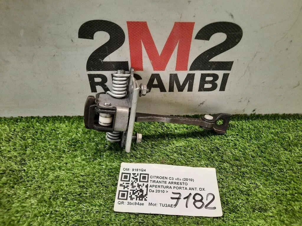 Tirante Arresto Apertura Porta ANT DX 9181Q4 Citroen C3 II 2010
