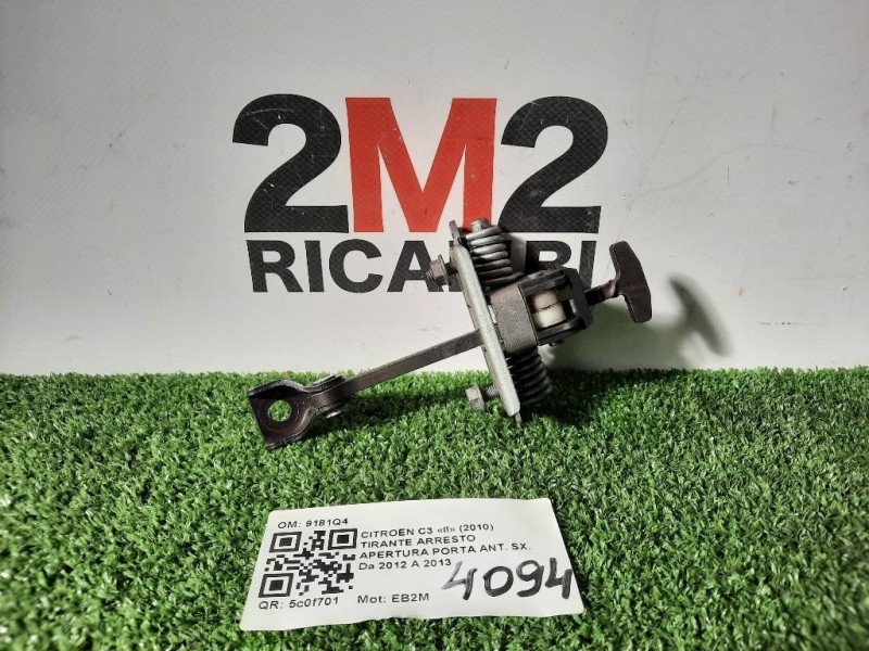 Tirante Arresto Apertura Porta ANT SX 9181Q4 Citroen C3 II 2010