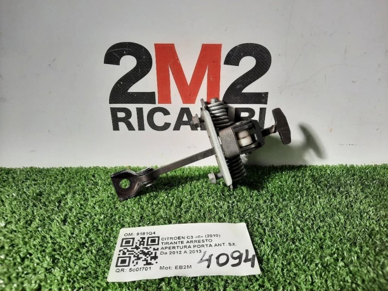 Tirante Arresto Apertura Porta ANT SX 9181Q4 Citroen C3 II 2010