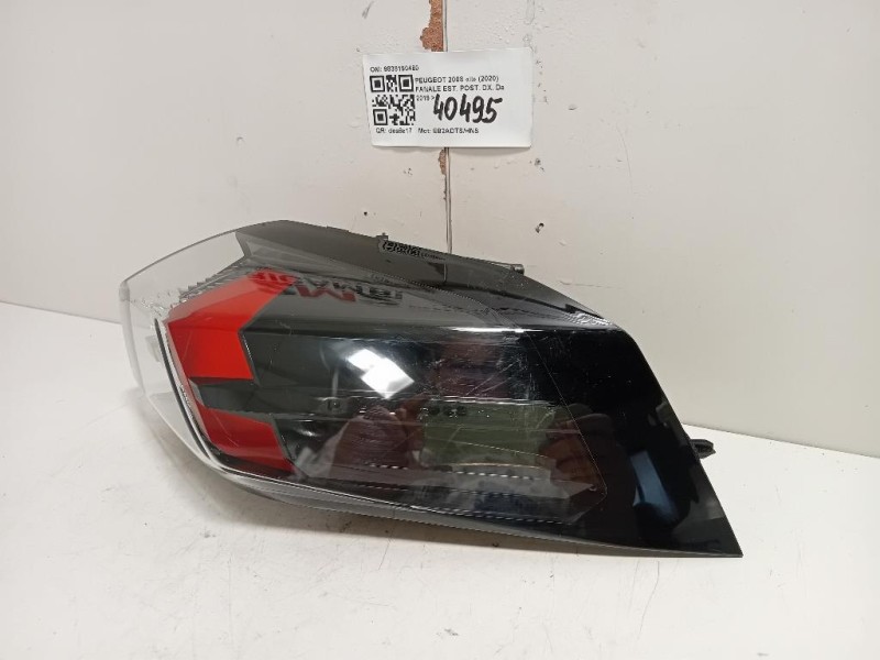 Fanale EST POST DX 9838190480 Peugeot 2008 II 2020