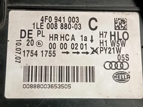 Proiettore ANT SX 4F0 941 003 Audi A6 4F2 2008