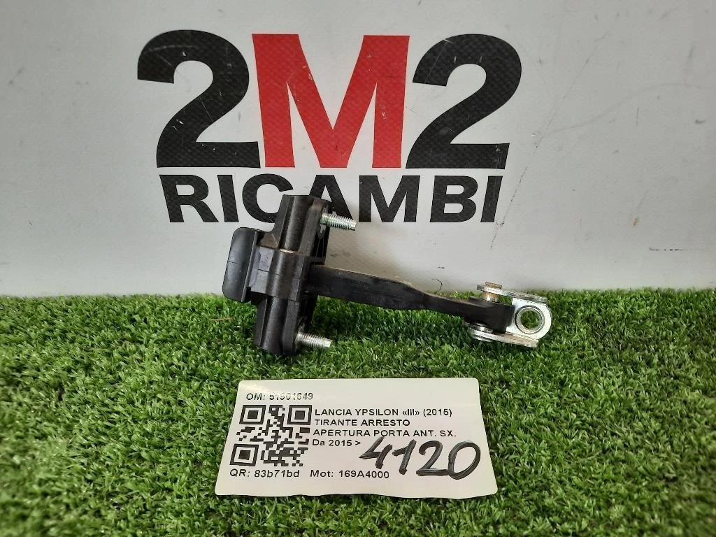Tirante Arresto Apertura Porta ANT SX 51901649 Lancia Ypsilon III 2015
