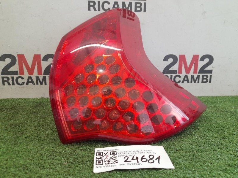 Fanale EST POST DX 9683460780 Peugeot 3008 I 2009