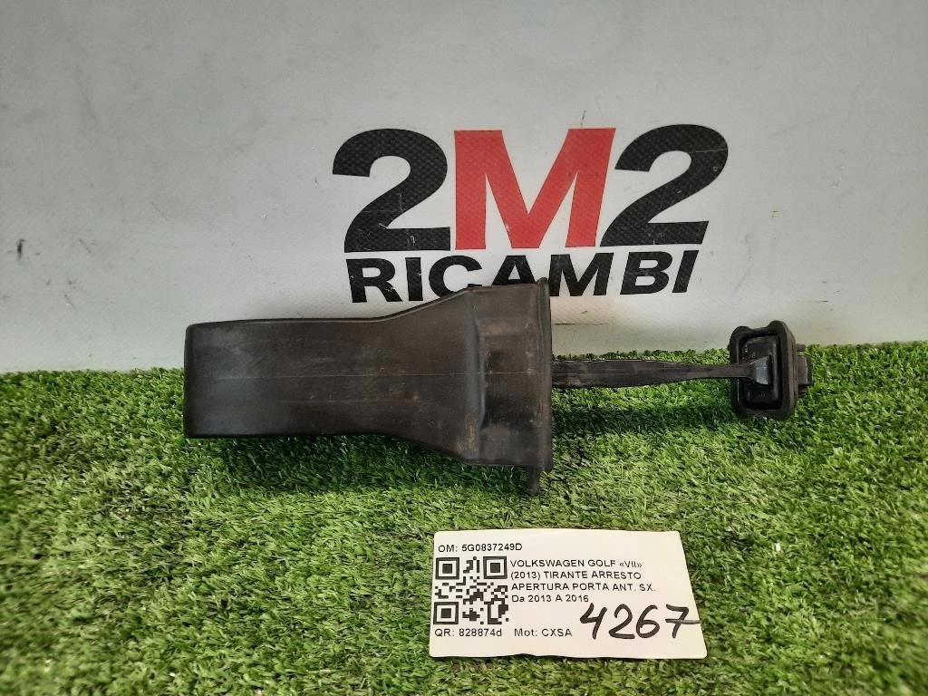 Tirante Arresto Apertura Porta ANT SX 5G0837249D Volkswagen GOLF VII 2013
