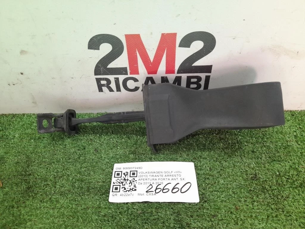 Tirante Arresto Apertura Porta ANT SX 5G0837249D Volkswagen GOLF VII 2013