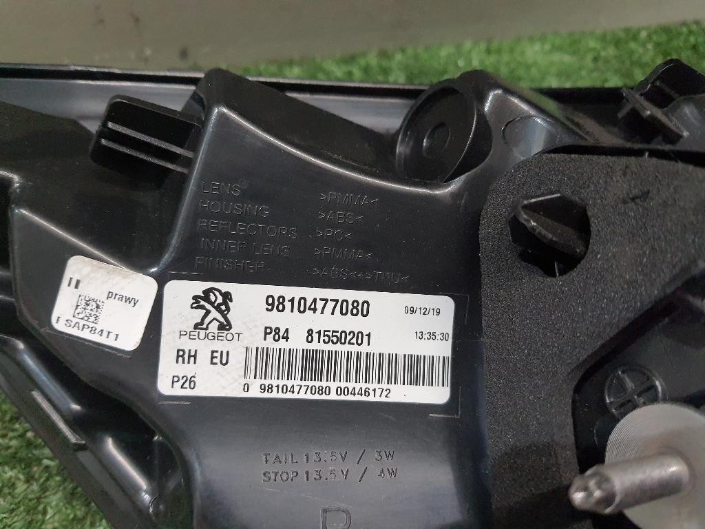 Fanale EST POST DX 9810477080 Peugeot 3008 II 2016