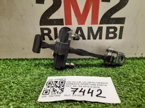 Tirante Arresto Apertura Porta ANT SX 31299810 Volvo V40 II 2012