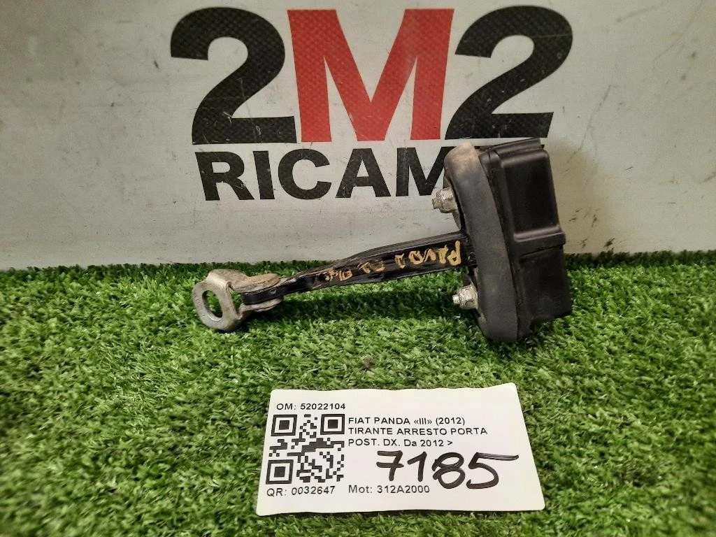 Tirante Arresto Porta POST DX 52022104 Fiat Panda III 2012