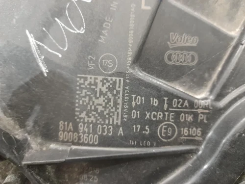 Proiettore ANT SX 81A941033A Audi Q2 GAB 2016