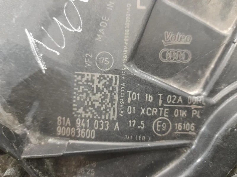 Proiettore ANT SX 81A941033A Audi Q2 GAB 2016