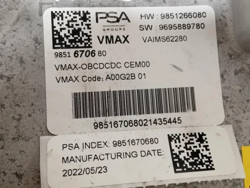 Trasformatore 9851266080 Opel Mokka B 2020