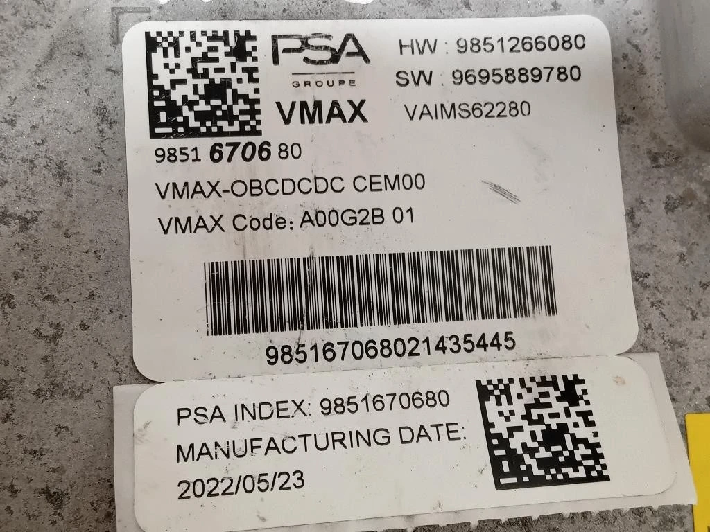 Trasformatore 9851266080 Opel Mokka B 2020