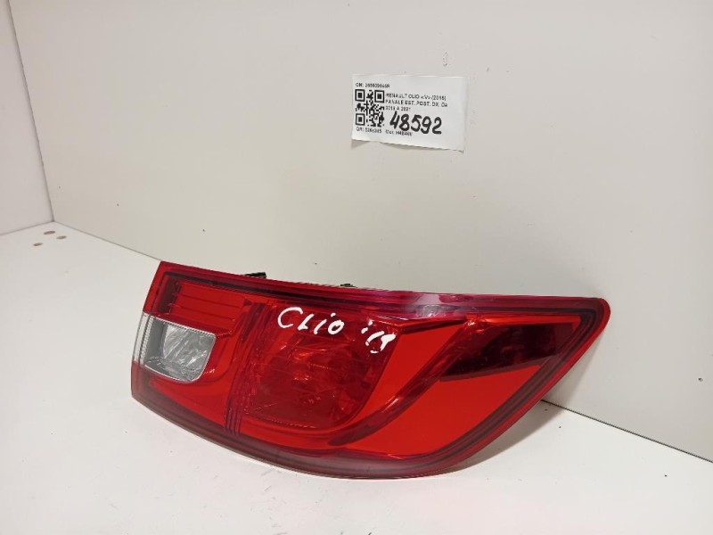 Fanale EST POST DX 265509846R Renault CLIO IV 2016