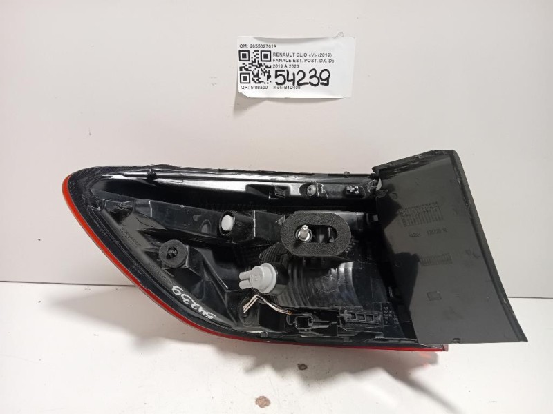 Fanale EST POST DX 265509761R Renault CLIO V 2019