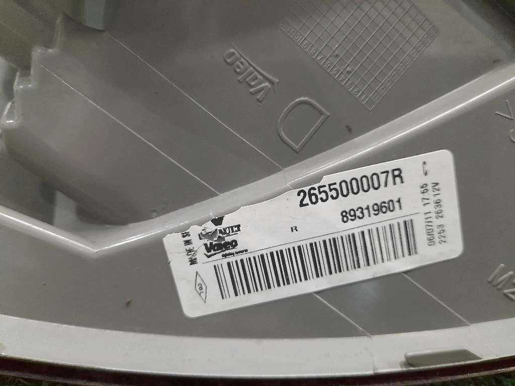 Fanale EST POST DX 265500007R Renault Mégane III 2009