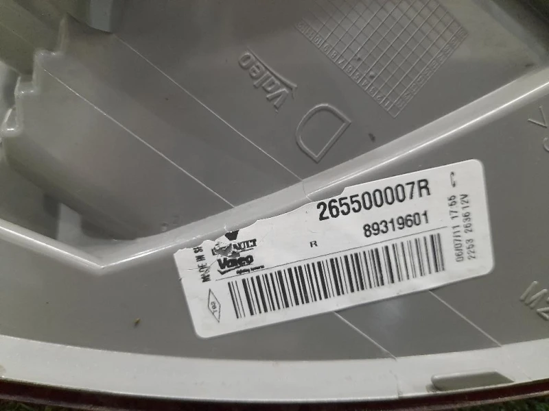 Fanale EST POST DX 265500007R Renault Mégane III 2009