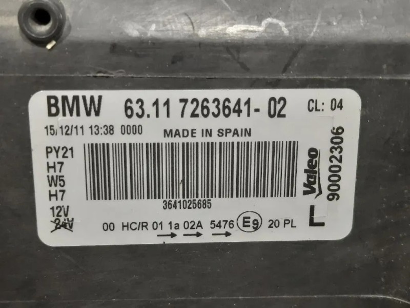 Proiettore ANT SX 7263641-02 Bmw Serie 1 E82 Coupe 2005