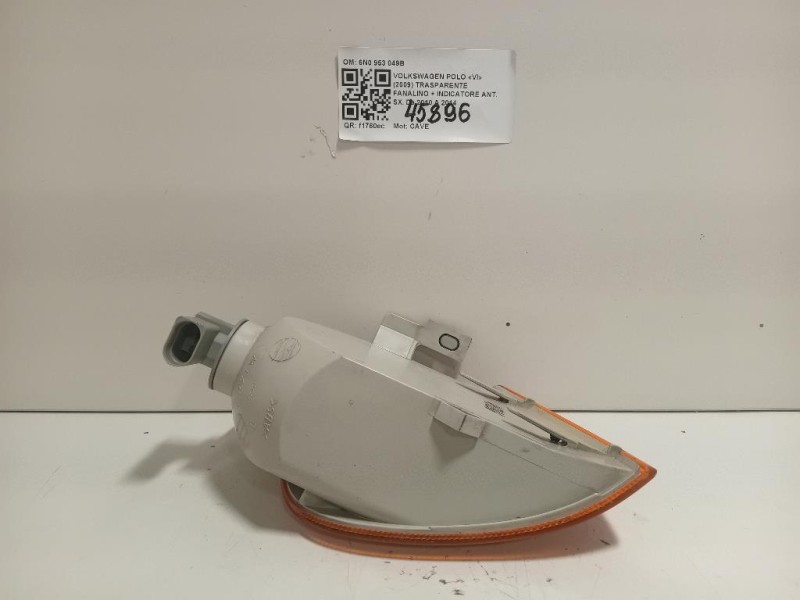 Trasparente Fanalino + Indicatore ANT SX 6N0 953 049B Volkswagen POLO VI 2009