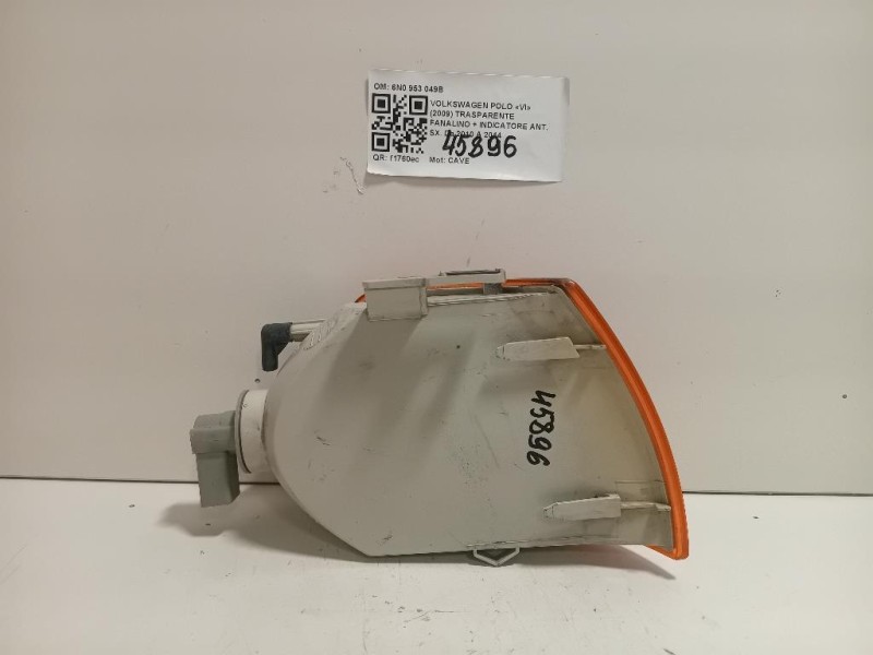 Trasparente Fanalino + Indicatore ANT SX 6N0 953 049B Volkswagen POLO VI 2009