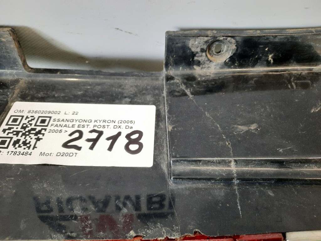 Fanale EST POST DX 8360209002 Ssangyong Kyron 2005