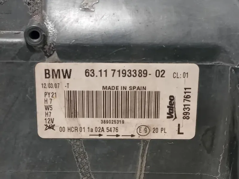 Proiettore ANT SX 6111 7193389-02 Bmw Serie 1 E87 Berlina 2005