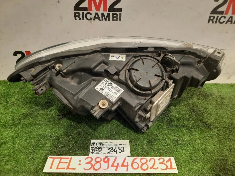 Proiettore ANT SX 7229693-10 BMW FARO Bmw Serie 1 F20 Berlina 2012