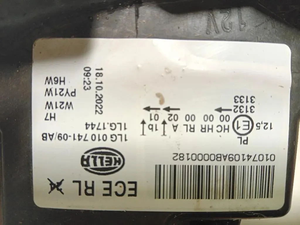 Proiettore ANT SX 1LG 010 741-09 AB F20 Bmw Serie 1 F20 Berlina 2012