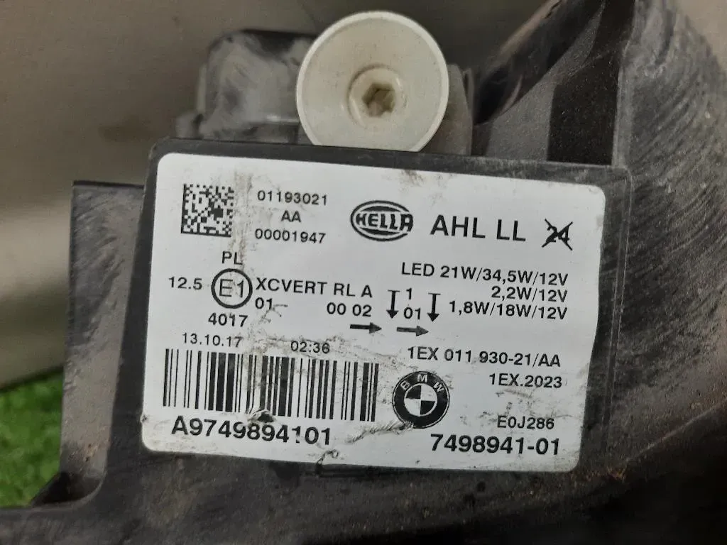 Proiettore ANT SX 7498941 Bmw Serie 1 F20 Berlina 2015